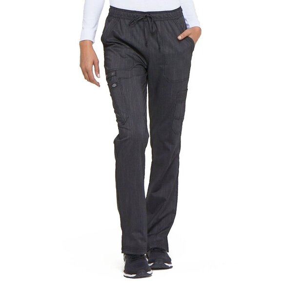 Dickies Advance Women Scrubs Pant, Mid Rise Boot Cut Drawstring, DK170T - Picture 1 of 10